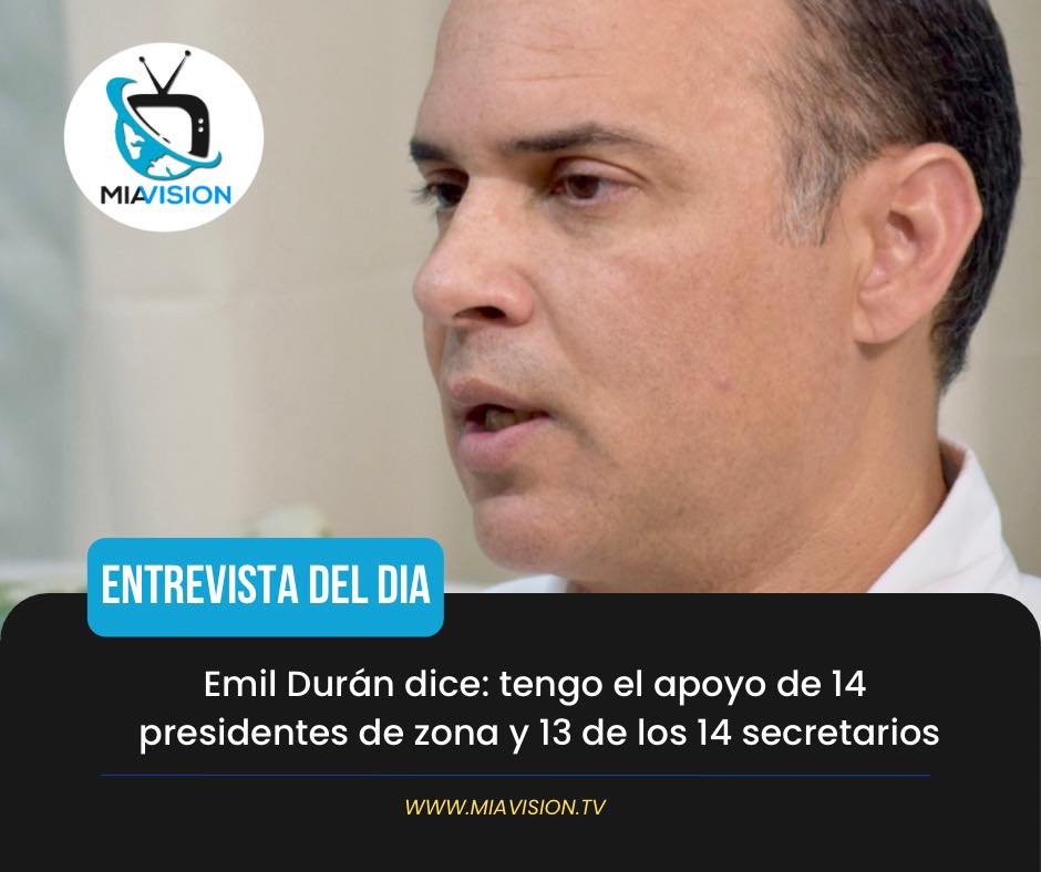 Emil Durán dice: tengo el apoyo de 14 presidentes de zona y 13 de los 14 secretarios