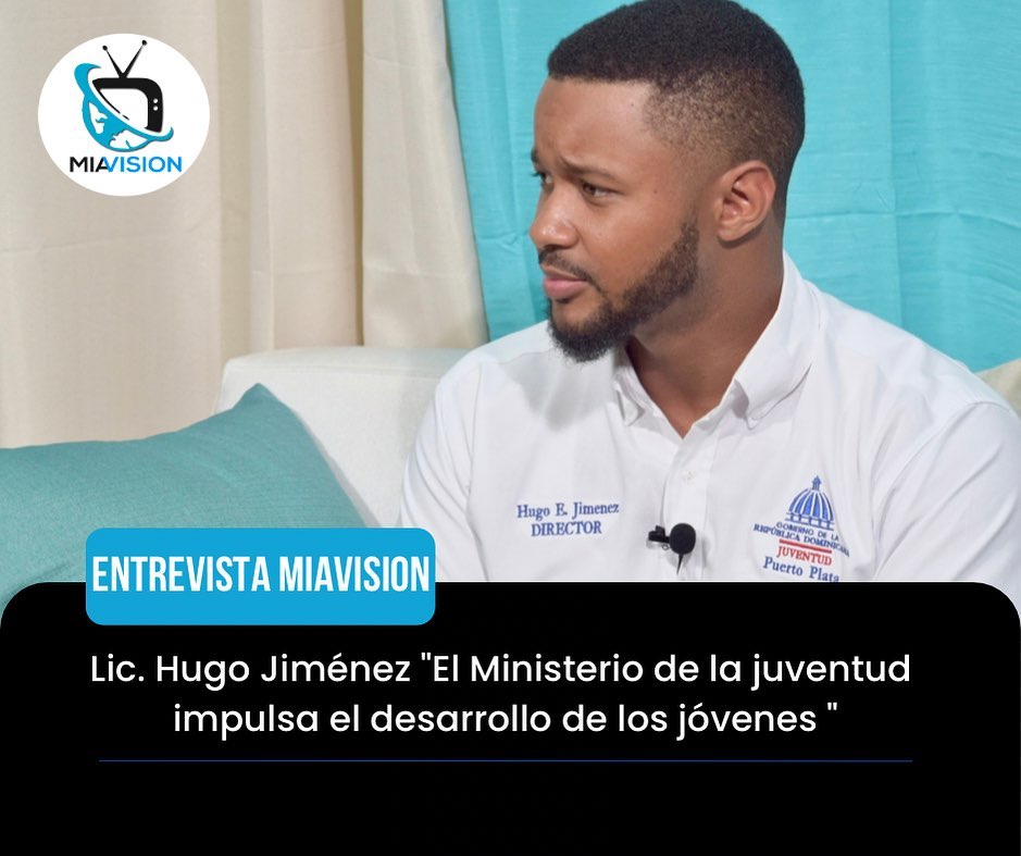 Lic. Hugo Jiménez «El Ministerio de la juventud impulsa el desarrollo de los jóvenes «