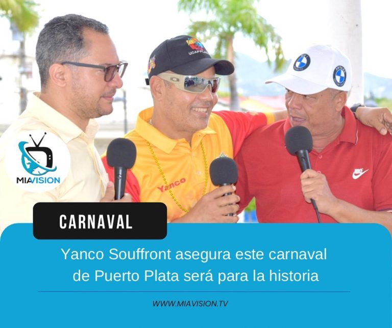 Yanco Souffront asegura este carnaval de Puerto Plata será para la historia
