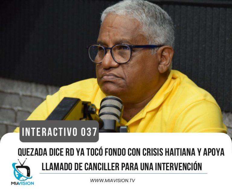 Quezada dice RD ya tocó fondo con crisis haitiana y apoya llamado de canciller para una intervención
