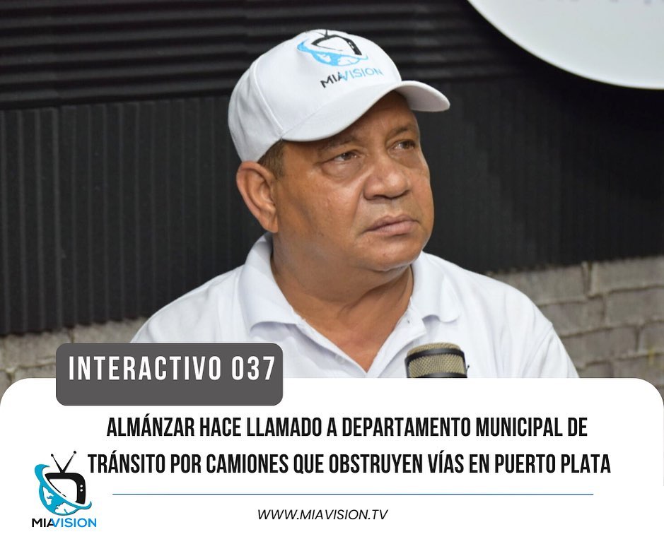 Almánzar hace llamado a departamento municipal de tránsito por camiones que obstruyen vías en Puerto Plata