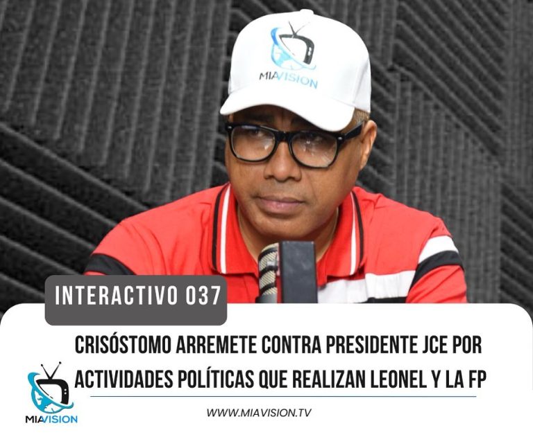 Crisóstomo arremete contra presidente JCE por actividades políticas que realizan Leonel y la FP