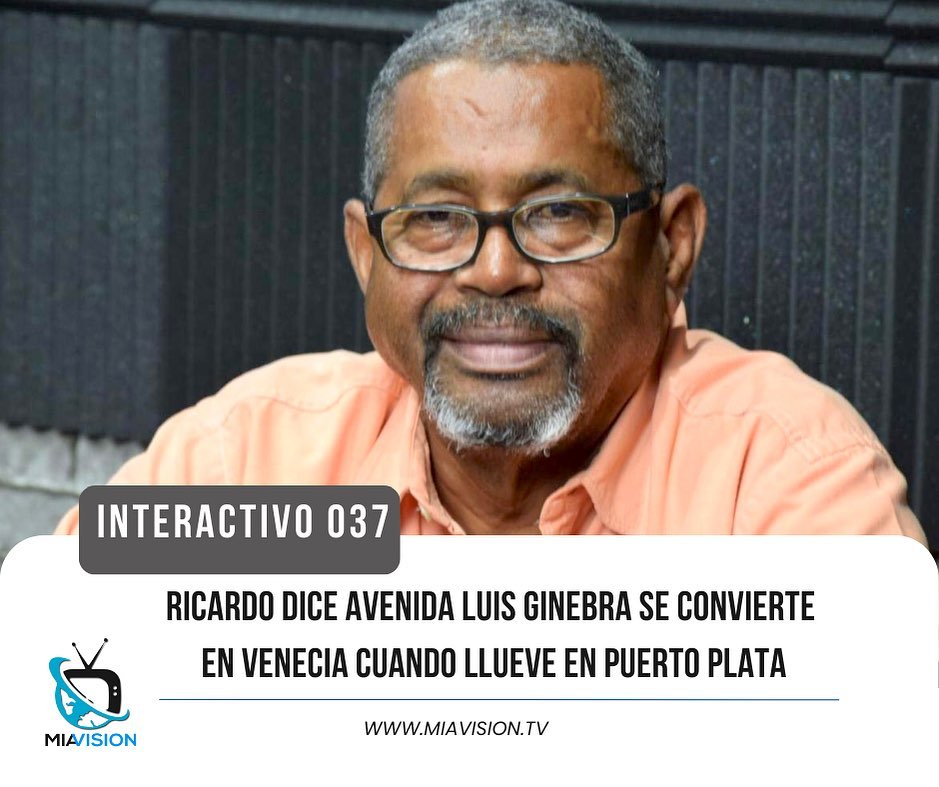 Ricardo dice avenida Luis Ginebra se convierte en Venecia cuando llueve en Puerto Plata
