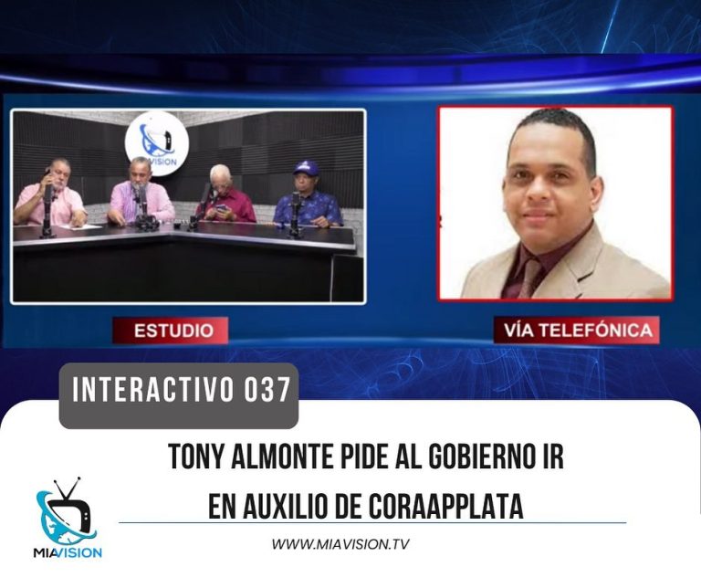 Tony Almonte pide al Gobierno ir en auxilio de CORAAPPLATA