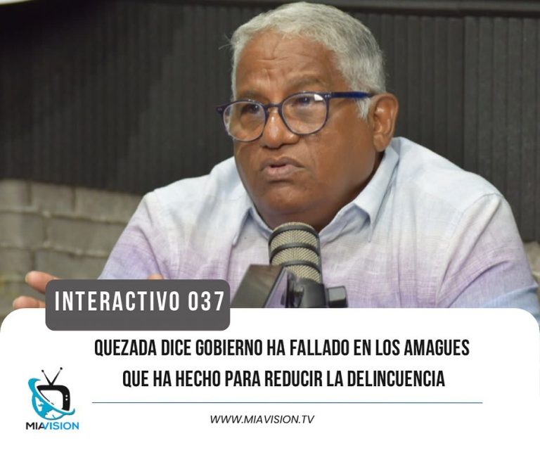 Quezada dice Gobierno ha fallado en los amagues que ha hecho para reducir la delincuencia