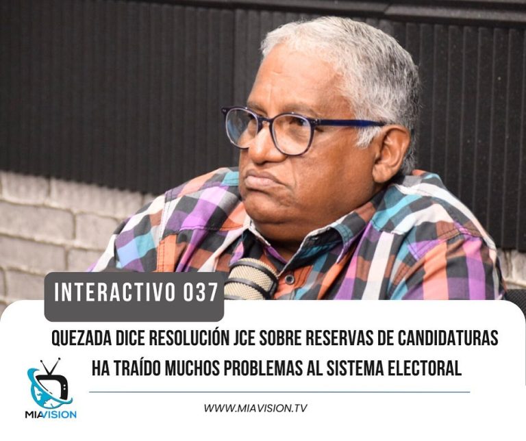 Quezada dice resolución JCE sobre reservas de candidaturas ha traído muchos problemas al sistema electoral