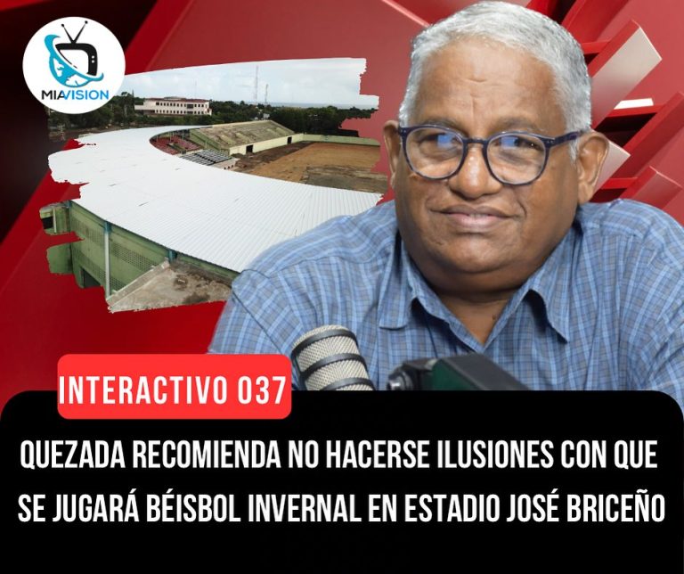Quezada recomienda no hacerse ilusiones con que se jugará béisbol invernal en Estadio José Briceño