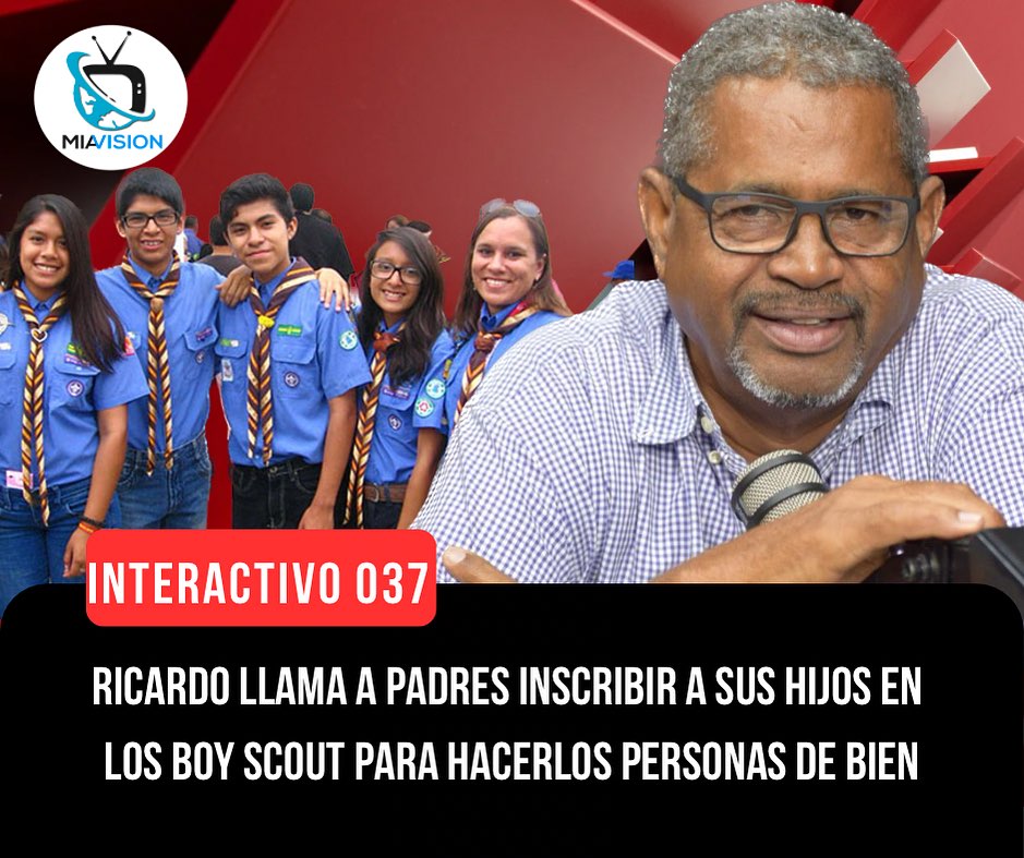Ricardo llama a padres inscribir a sus hijos en los Boy Scout para hacerlos personas de bien