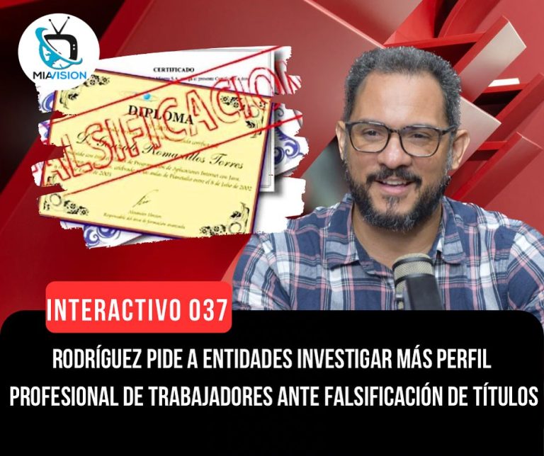 Rodríguez pide a entidades investigar más perfil profesional de trabajadores ante falsificación de títulos